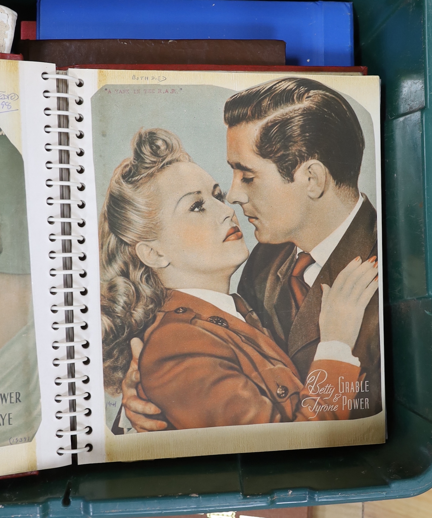 A collection of stamps and cigarette cards in two boxes